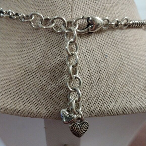 Brighton Silver and Pink Heart Necklace Set - Picture 5 of 6